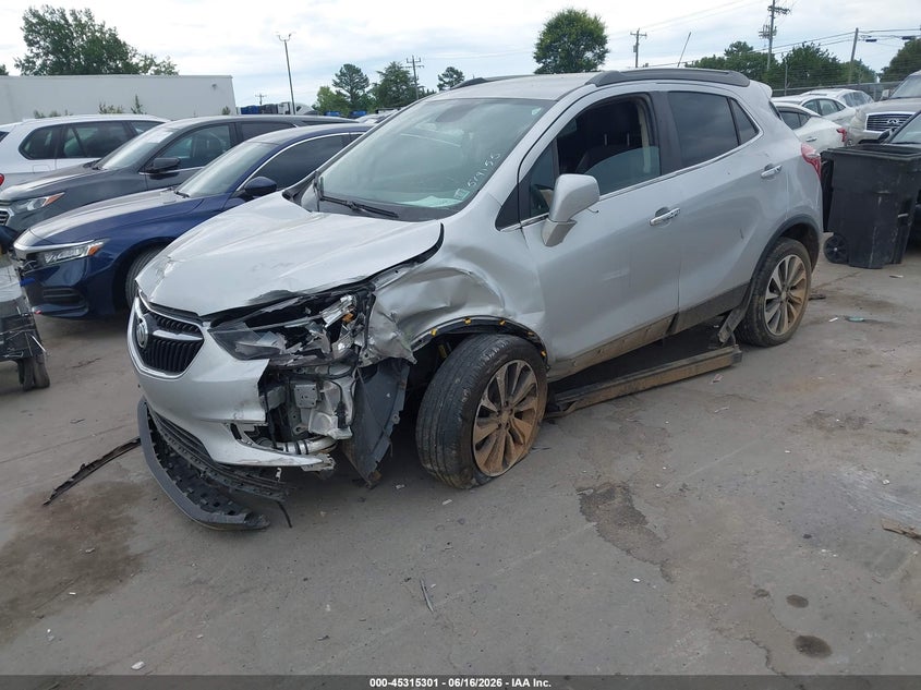 2022 Buick Encore VIN KL4CJASM6NB519155 IAAI salvage auction — FRONT & REAR, Clear (South Carolina), sold $475 on 2026-07-10 (photo 2)