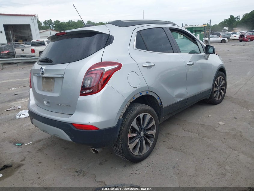 2022 Buick Encore VIN KL4CJASM6NB519155 IAAI salvage auction — FRONT & REAR, Clear (South Carolina), sold $475 on 2026-07-10 (photo 4)