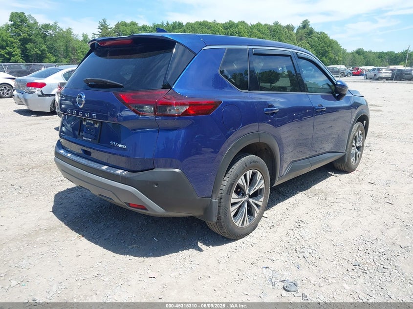 2021 Nissan Rogue VIN JN8AT3BB9MW204086 IAAI salvage auction — FRONT END, Salvage Title, sold $6,050 on 2026-07-28 (photo 4)