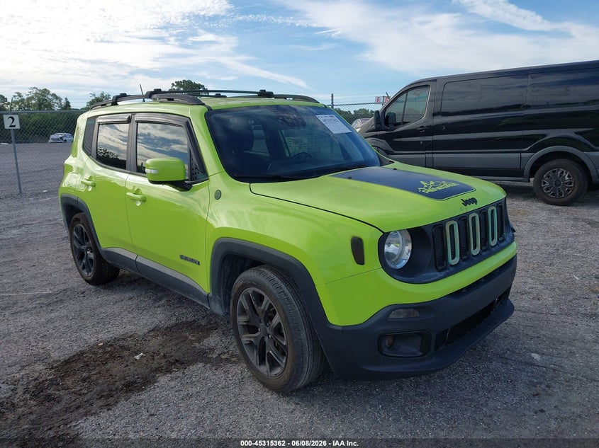 2018 Jeep Renegade VIN ZACCJABB8JPH34623 IAAI salvage auction — LEFT FRONT, Salvage Title, sold $1,900 on 2026-08-20 (photo 1)