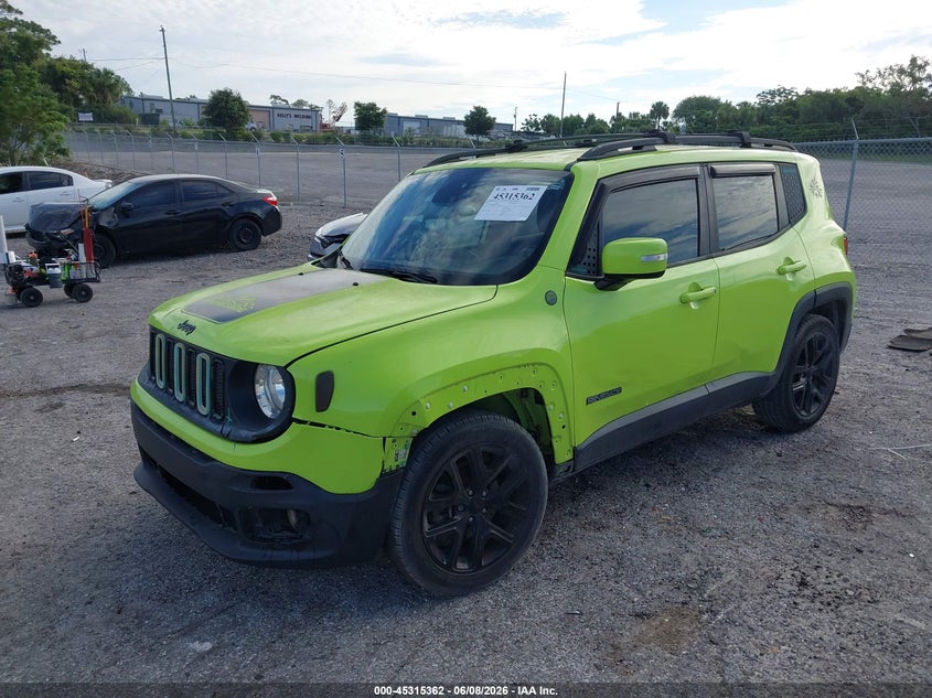 2018 Jeep Renegade VIN ZACCJABB8JPH34623 IAAI salvage auction — LEFT FRONT, Salvage Title, sold $1,900 on 2026-08-20 (photo 2)