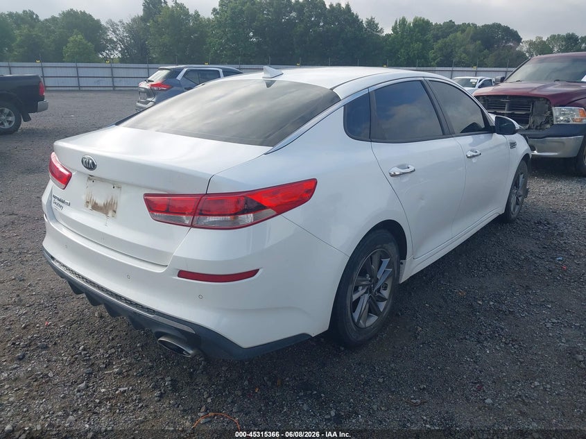 2020 Kia Optima VIN 5XXGT4L39LG380784 IAAI salvage auction — FRONT END, Salvage (Arkansas), sold $800 on 2026-08-01 (photo 4)