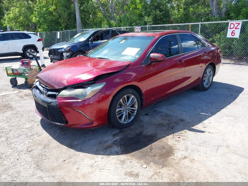 2015 Toyota Camry VIN 4T1BF1FKXFU924383 IAAI salvage auction — FRONT END, Salvage Title, sold $3,800 on 2026-07-06 (photo 2)