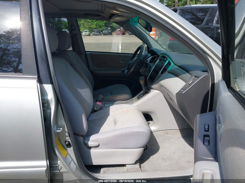 2007 Toyota Highlander VIN JTEHP21A170219010 IAAI salvage auction — LEFT SIDE, Clear (Virginia), sold $900 on 2026-07-14 (photo 5)