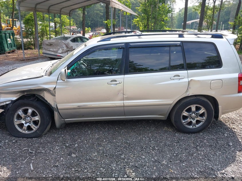 2007 Toyota Highlander VIN JTEHP21A170219010 IAAI salvage auction — LEFT SIDE, Clear (Virginia), sold $900 on 2026-07-14 (photo 6)