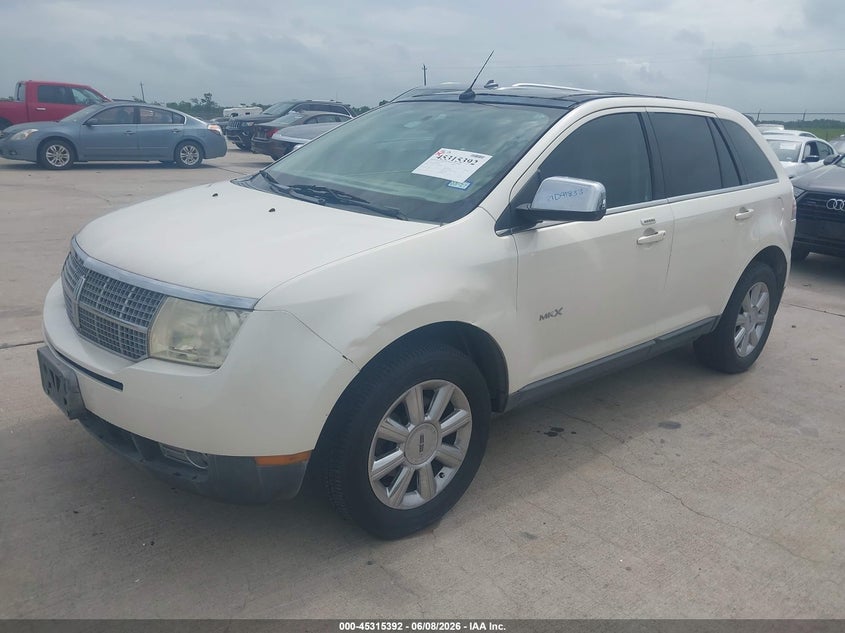 2007 Lincoln Mkx VIN 2LMDU68C27BJ08989 IAAI salvage auction — LEFT FRONT, Salvage (Texas), sold $800 on 2026-07-10 (photo 2)