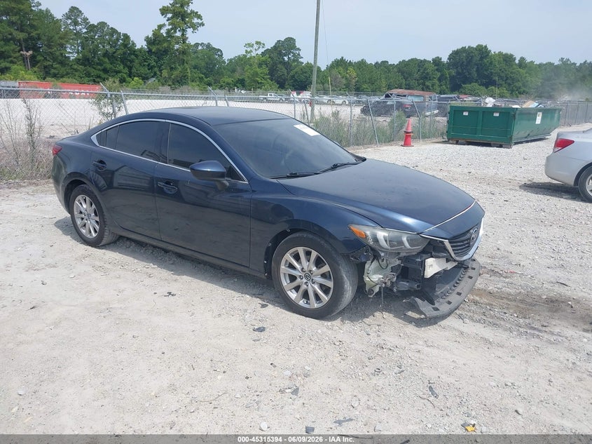 2016 Mazda 6 VIN JM1GJ1U55G1432742 IAAI salvage auction — LEFT FRONT, Salvage Title, sold $775 on 2026-07-21 (photo 1)