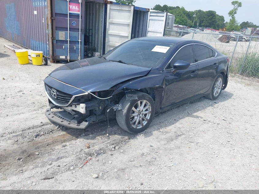 2016 Mazda 6 VIN JM1GJ1U55G1432742 IAAI salvage auction — LEFT FRONT, Salvage Title, sold $775 on 2026-07-21 (photo 2)