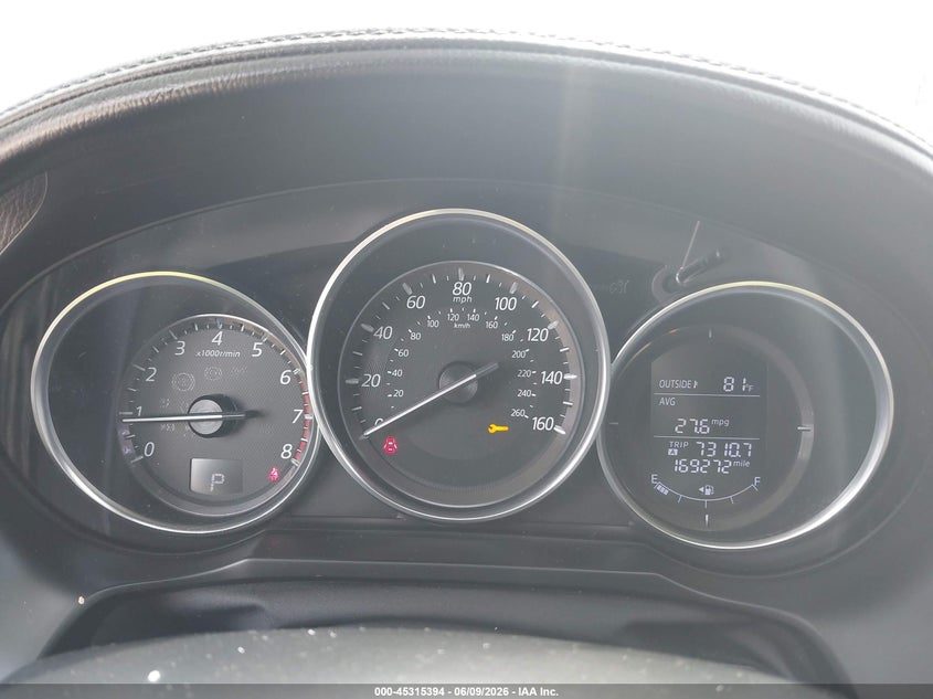 2016 Mazda 6 VIN JM1GJ1U55G1432742 IAAI salvage auction — LEFT FRONT, Salvage Title, sold $775 on 2026-07-21 (photo 7)