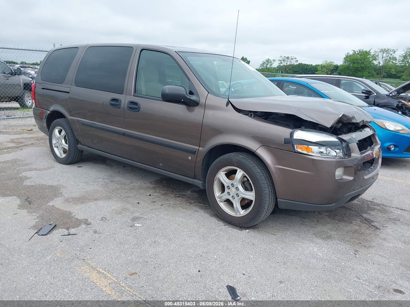 2008 Chevrolet Uplander VIN 1GNDV231X8D186905 IAAI salvage auction — FRONT END, Salvage (Iowa), sold $525 on 2026-07-07 (photo 1)