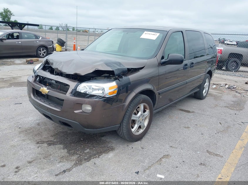 2008 Chevrolet Uplander VIN 1GNDV231X8D186905 IAAI salvage auction — FRONT END, Salvage (Iowa), sold $525 on 2026-07-07 (photo 2)