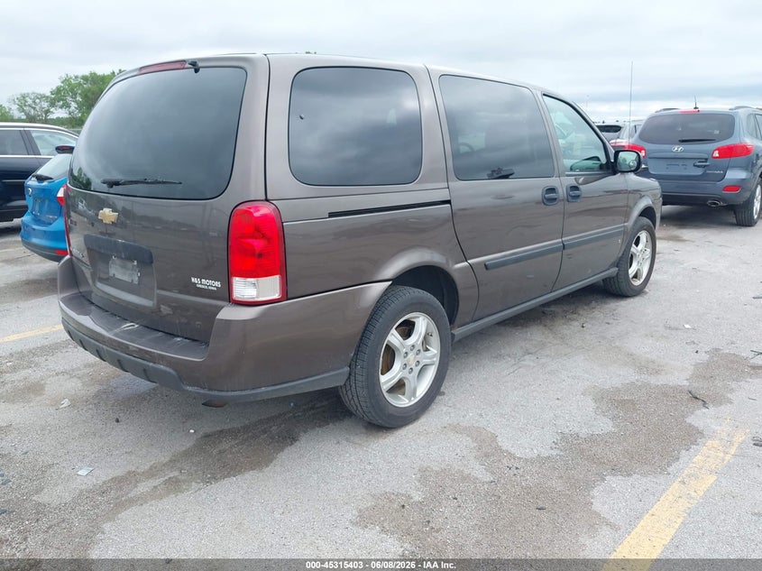 2008 Chevrolet Uplander VIN 1GNDV231X8D186905 IAAI salvage auction — FRONT END, Salvage (Iowa), sold $525 on 2026-07-07 (photo 4)