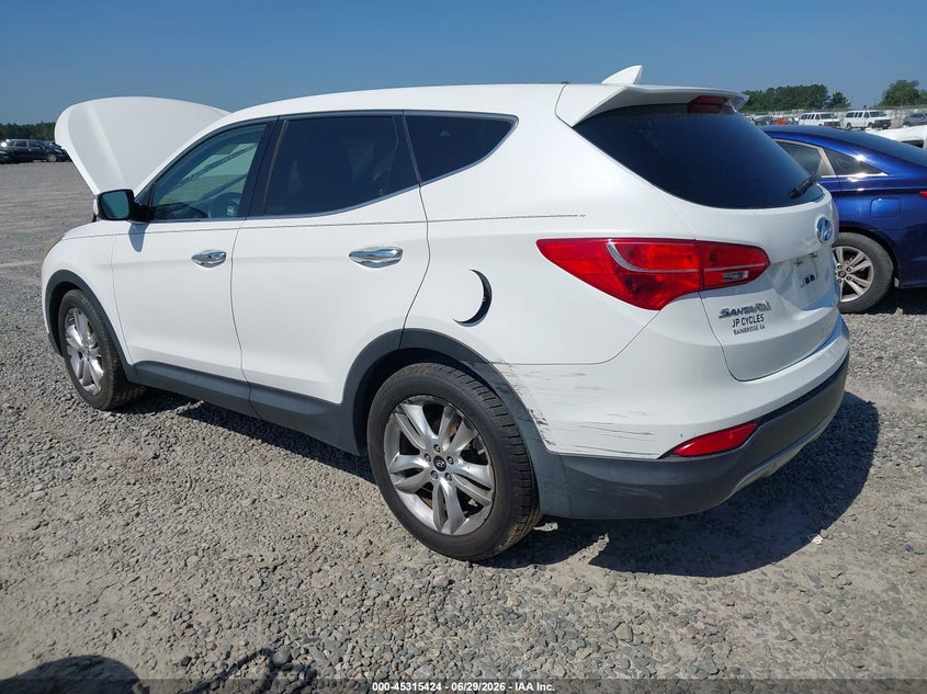 2013 Hyundai Santa fe VIN 5XYZW3LA4DG007562 IAAI salvage auction — NORMAL WEAR, Repossession Paperwork (Georgia), sold $1,050 on 2026-07-13 (photo 3)