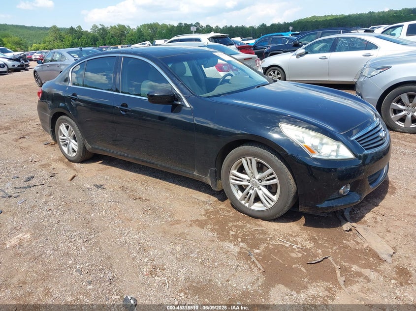 2012 Infiniti G VIN JN1CV6AR4CM972568 IAAI salvage auction — REAR END, Salvage Title, sold $950 on 2026-07-15 (photo 1)