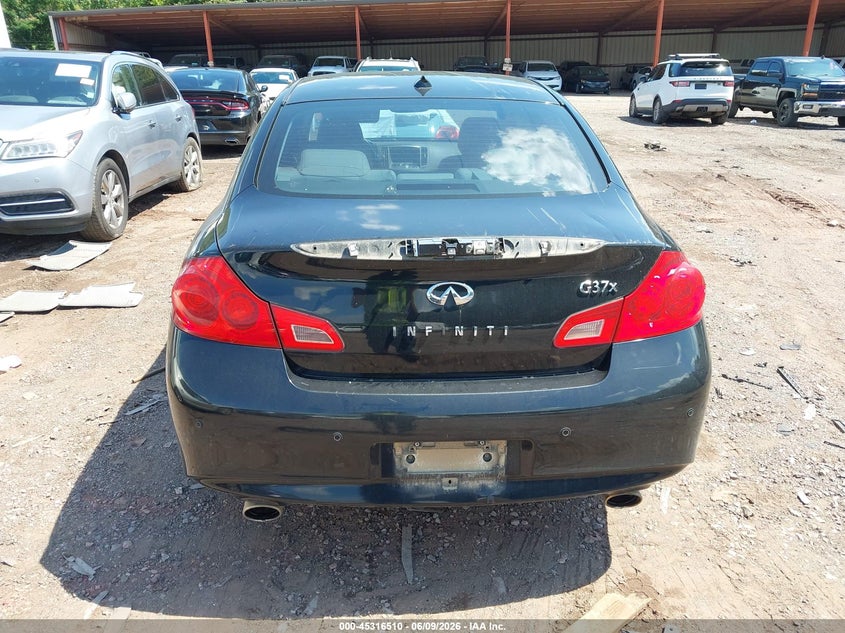 2012 Infiniti G VIN JN1CV6AR4CM972568 IAAI salvage auction — REAR END, Salvage Title, sold $950 on 2026-07-15 (photo 6)