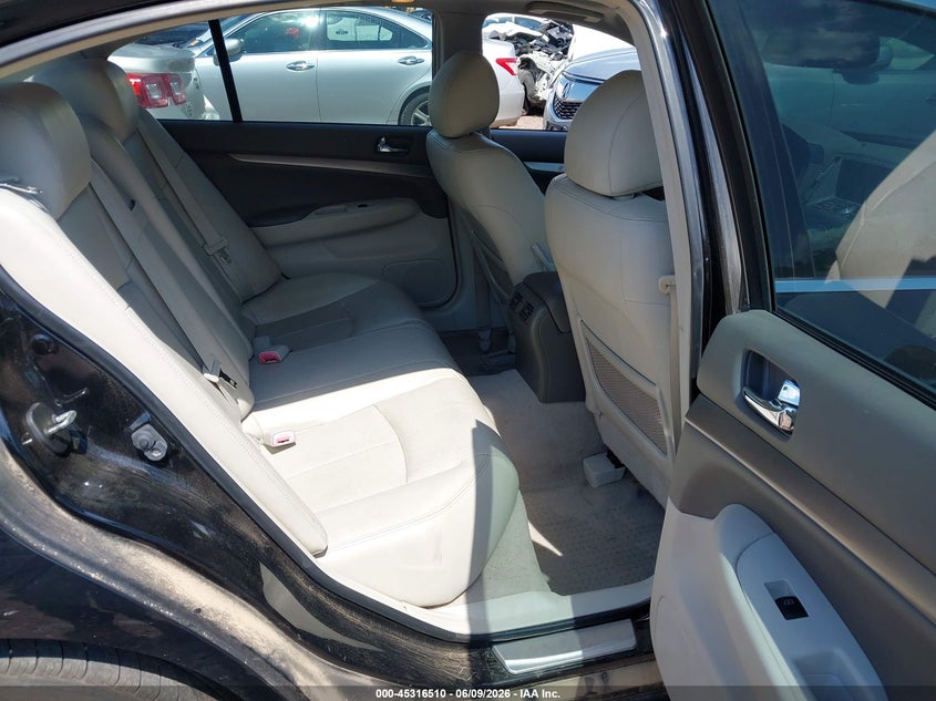 2012 Infiniti G VIN JN1CV6AR4CM972568 IAAI salvage auction — REAR END, Salvage Title, sold $950 on 2026-07-15 (photo 8)