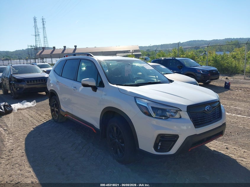 2021 Subaru Forester VIN JF2SKARC0MH514655 IAAI salvage auction — REAR END, Salvage Title, sold $6,100 on 2026-07-19 (photo 1)