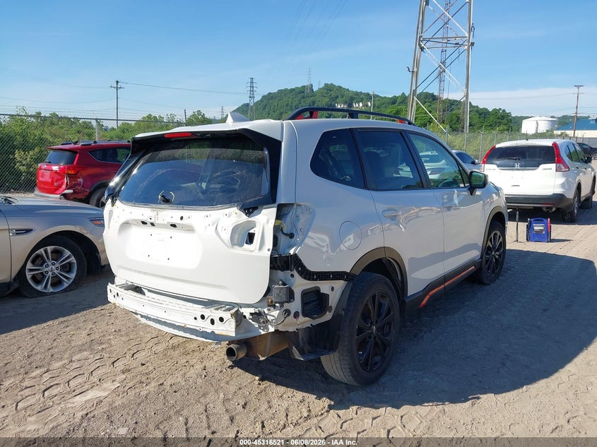 2021 Subaru Forester VIN JF2SKARC0MH514655 IAAI salvage auction — REAR END, Salvage Title, sold $6,100 on 2026-07-19 (photo 4)