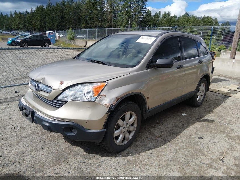 2007 Honda Cr-v VIN JHLRE48567C076611 IAAI salvage auction — FRONT END, Bill Of Sale (Washington), sold $1,400 on 2026-07-08 (photo 2)