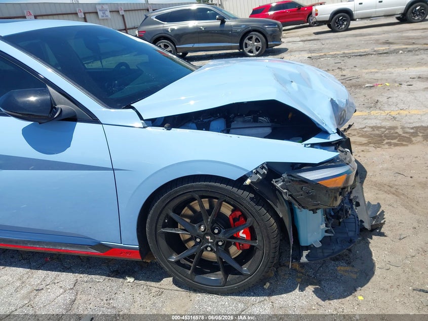 2025 Hyundai Elantra n VIN KMHLW4DKXSU032055 IAAI salvage auction — FRONT END, Salvage Title, sold $6,800 on 2026-07-29 (photo 6)