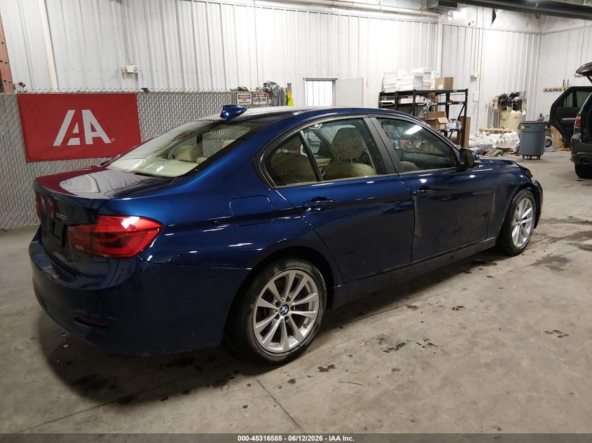 2016 BMW 3er VIN WBA8E5G57GNT94982 IAAI salvage auction — RIGHT FRONT, Salvage (Iowa), sold $5,875 on 2026-07-07 (photo 4)