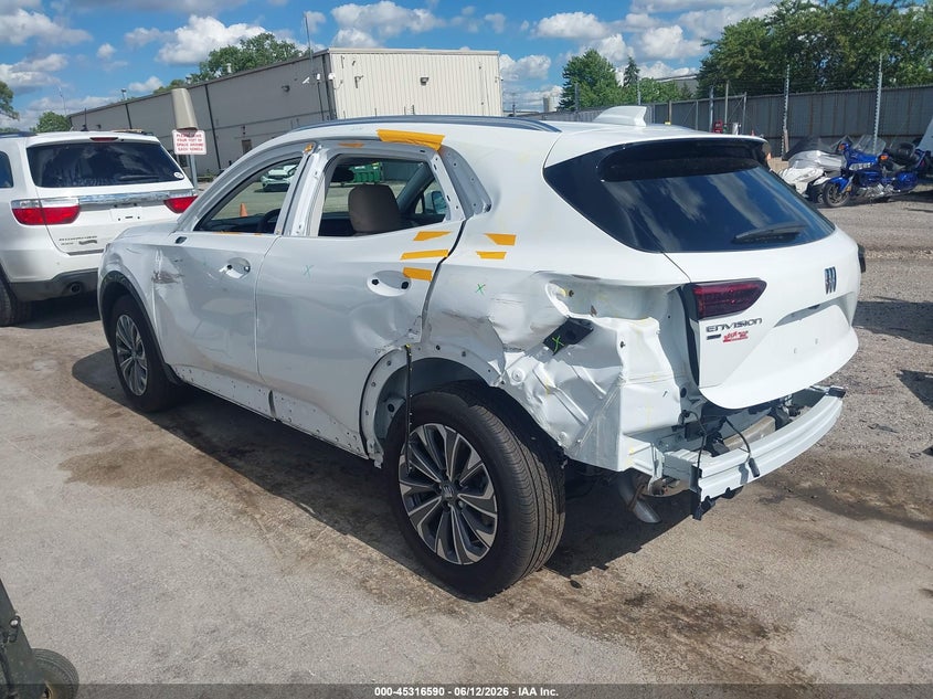 2025 Buick Envision VIN LRBFZKE47SD036544 IAAI salvage auction — REAR END, Salvage (Illinois), sold $8,600 on 2026-07-20 (photo 3)