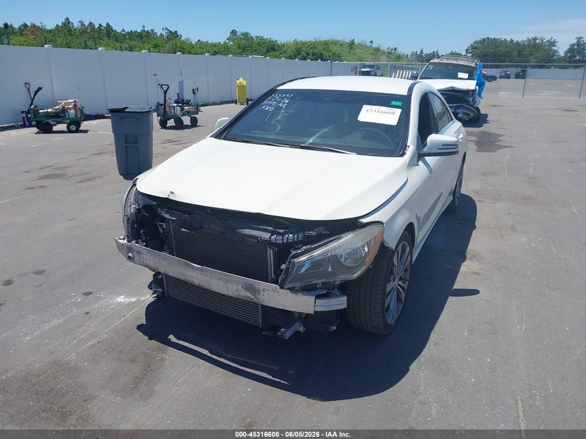 2016 Mercedes-benz Cla-klasse VIN WDDSJ4EB8GN299702 IAAI salvage auction — FRONT END, Rebuildable (Florida), sold $1,300 on 2026-07-29 (photo 2)