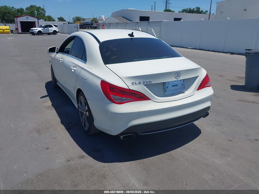 2016 Mercedes-benz Cla-klasse VIN WDDSJ4EB8GN299702 IAAI salvage auction — FRONT END, Rebuildable (Florida), sold $1,300 on 2026-07-29 (photo 3)