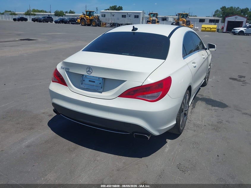 2016 Mercedes-benz Cla-klasse VIN WDDSJ4EB8GN299702 IAAI salvage auction — FRONT END, Rebuildable (Florida), sold $1,300 on 2026-07-29 (photo 4)