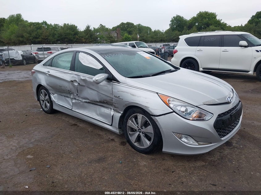 2012 Hyundai Sonata VIN KMHEC4A41CA028812 IAAI salvage auction — SIDE, Clear (Indiana), sold $25 on 2026-07-28 (photo 1)
