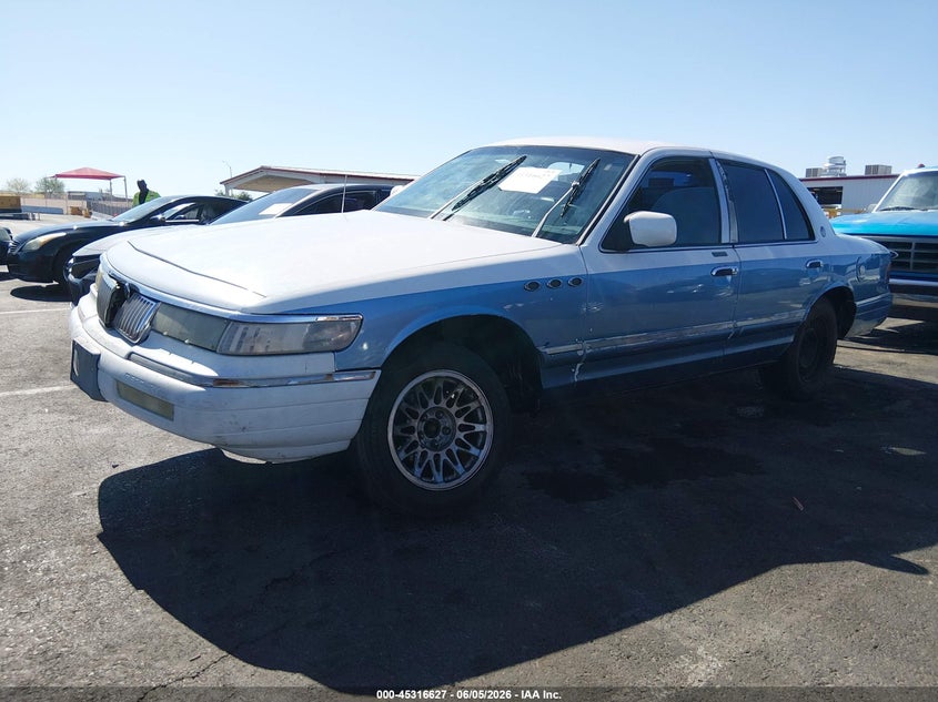 1993 Mercury Grand marquis VIN 2MELM75W5PX628377 IAAI salvage auction — NORMAL WEAR, Clear (Nevada), sold $25 on 2026-07-24 (photo 2)