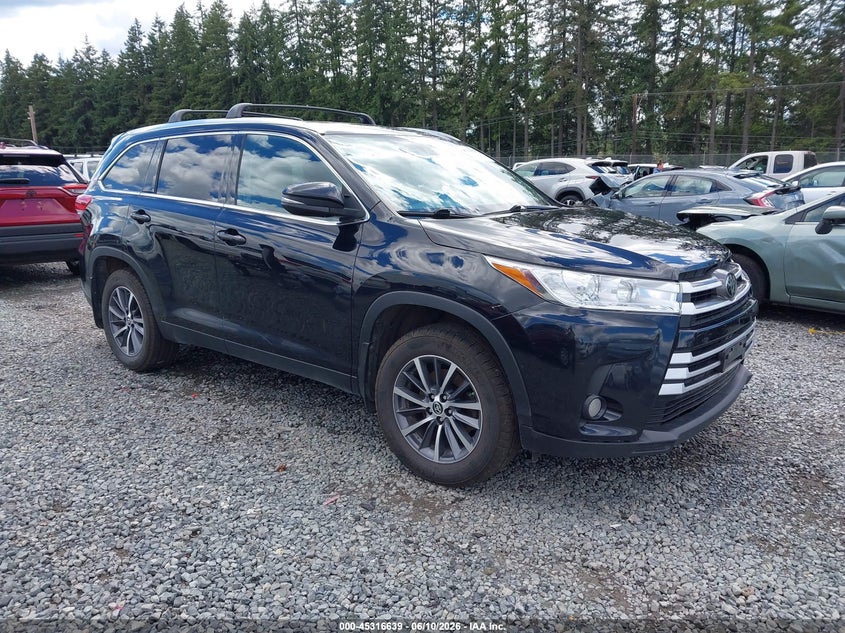 2019 Toyota Highlander VIN 5TDJZRFH7KS924219 IAAI salvage auction — SIDE, Salvage Title, sold $7,750 on 2026-07-22 (photo 1)