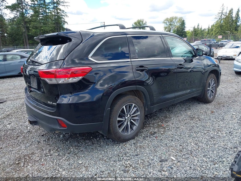 2019 Toyota Highlander VIN 5TDJZRFH7KS924219 IAAI salvage auction — SIDE, Salvage Title, sold $7,750 on 2026-07-22 (photo 4)