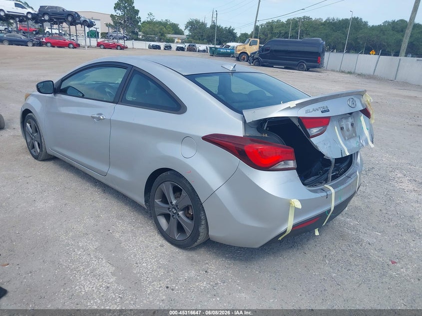 2014 Hyundai Elantra VIN KMHDH6AH6EU026356 IAAI salvage auction — REAR END, Rebuildable (Florida), sold $1,000 on 2026-07-28 (photo 3)