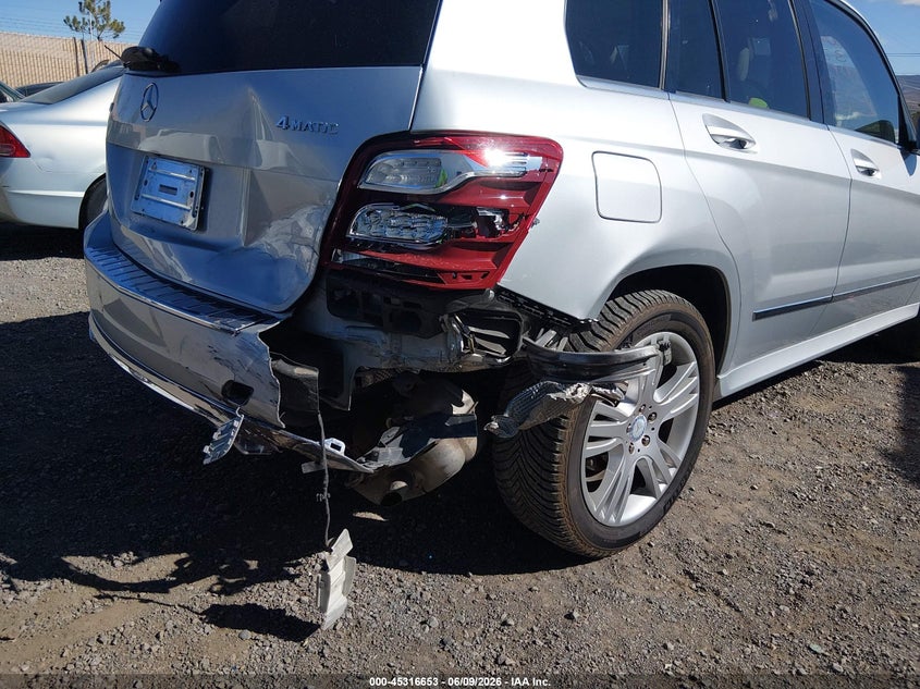 2014 Mercedes-benz Glk-klasse VIN WDCGG8JB5EG302580 IAAI salvage auction — RIGHT REAR, Salvage (Nevada), sold $3,550 on 2026-08-07 (photo 6)