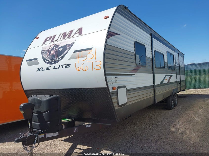 2020 Puma VIN 5ZT2PUWBXL4006209 IAAI salvage auction — HAIL, Regular (South Dakota), sold $4,050 on 2026-07-22 (photo 2)