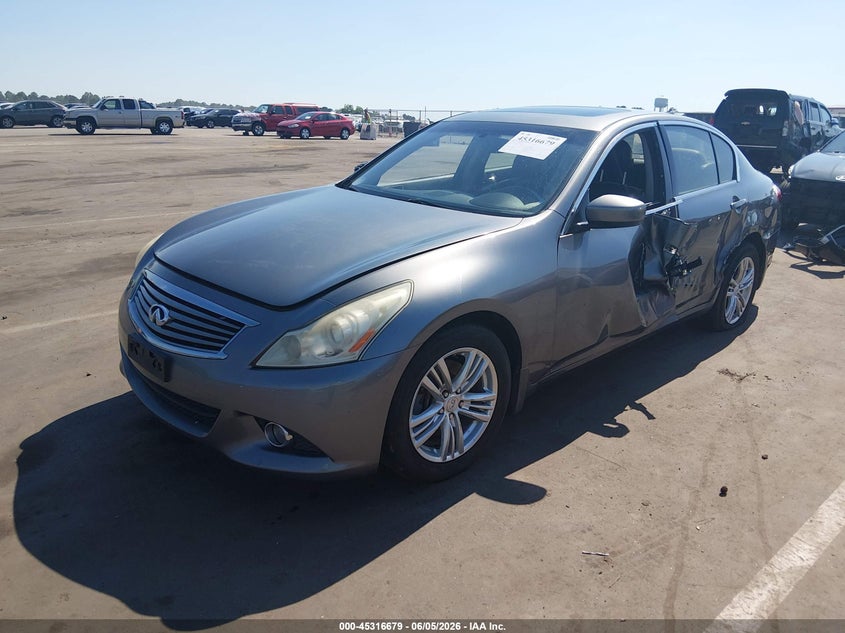 2010 Infiniti G37 VIN JN1CV6ARXAM458415 IAAI salvage auction — SIDE, Salvage (North Carolina), sold $425 on 2026-07-09 (photo 2)