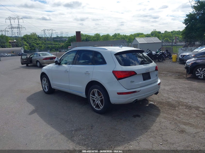 2016 Audi Q5 VIN WA1L2AFP3GA093581 IAAI salvage auction — NORMAL WEAR, Clear (Pennsylvania), sold $1,050 on 2026-07-17 (photo 3)
