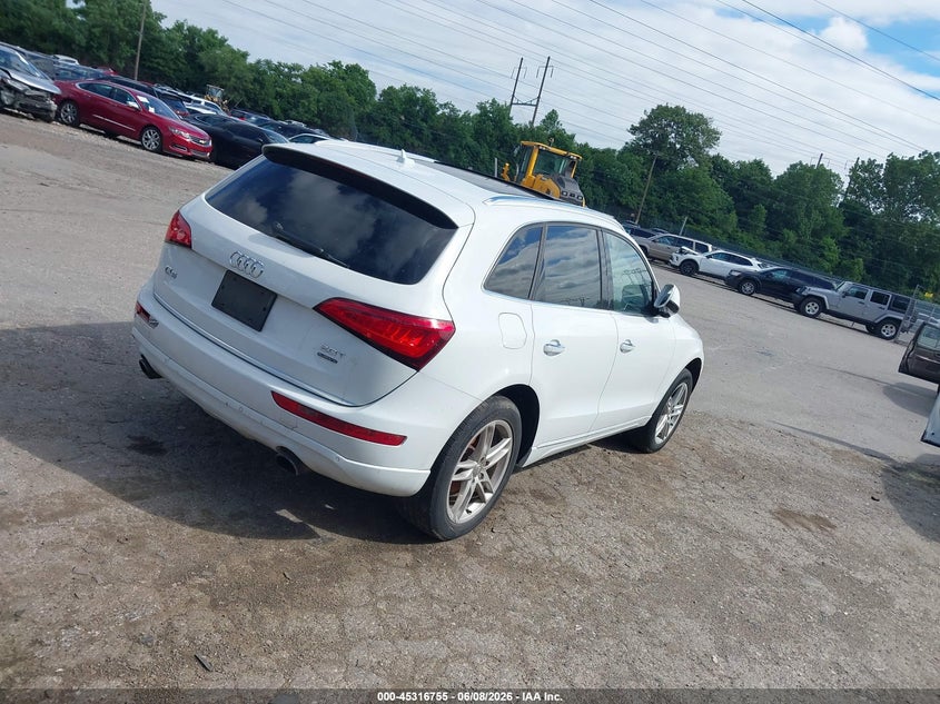 2016 Audi Q5 VIN WA1L2AFP3GA093581 IAAI salvage auction — NORMAL WEAR, Clear (Pennsylvania), sold $1,050 on 2026-07-17 (photo 4)