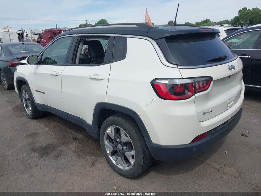 2019 Jeep Compass VIN 3C4NJDCB1KT733624 IAAI salvage auction — FRONT END, Salvage Title, sold $2,200 on 2026-08-01 (photo 3)