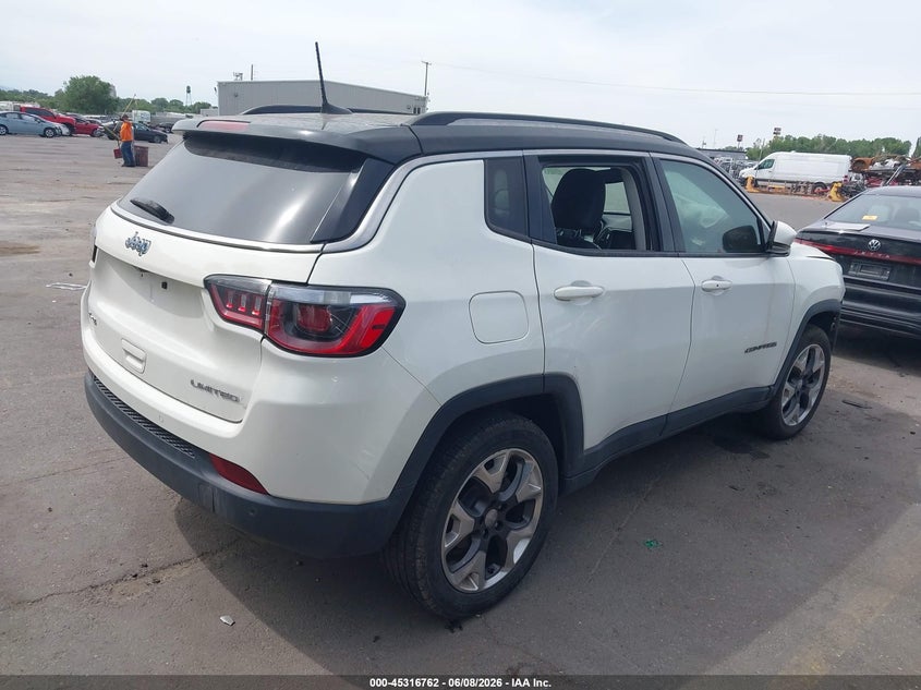 2019 Jeep Compass VIN 3C4NJDCB1KT733624 IAAI salvage auction — FRONT END, Salvage Title, sold $2,200 on 2026-08-01 (photo 4)