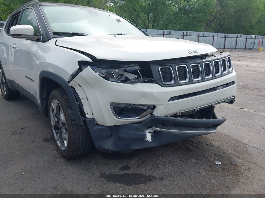 2019 Jeep Compass VIN 3C4NJDCB1KT733624 IAAI salvage auction — FRONT END, Salvage Title, sold $2,200 on 2026-08-01 (photo 6)