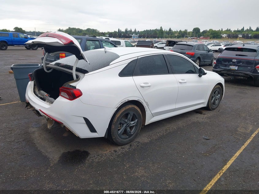 2021 Kia K5 VIN 5XXG24J28MG049242 IAAI salvage auction — REAR END, Salvage (Oregon), sold $25 on 2026-07-31 (photo 4)