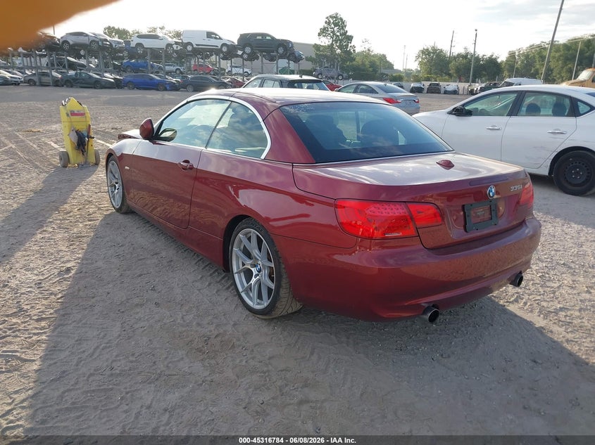 2013 BMW 3er VIN WBADX7C56DJ589856 IAAI salvage auction — FRONT END, Salvage Title, sold $2,050 on 2026-07-21 (photo 3)