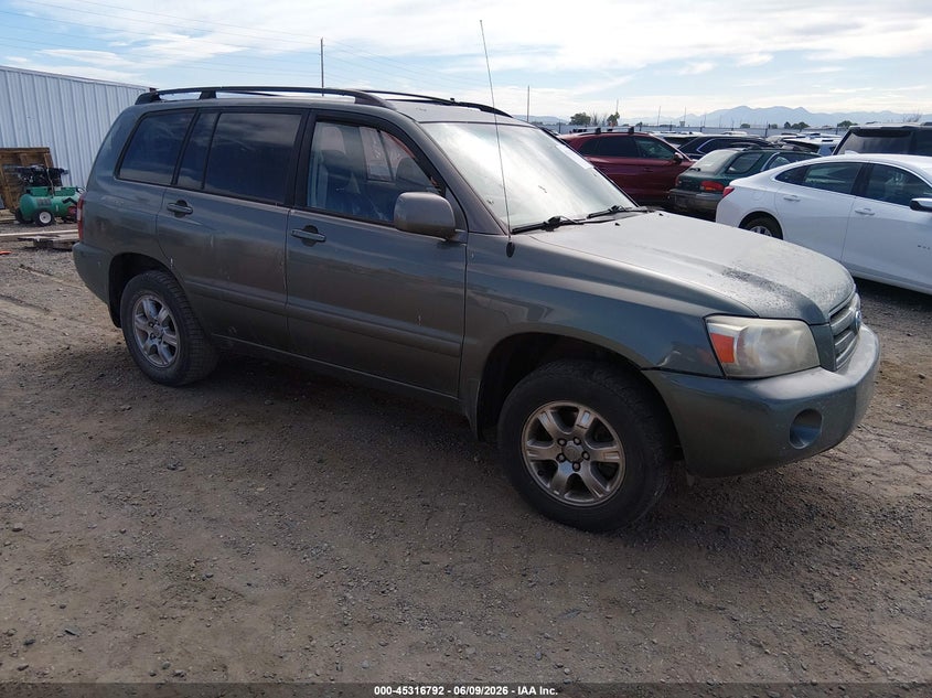 2007 Toyota Highlander VIN JTEEP21A170214179 IAAI salvage auction — NORMAL WEAR, Salvage (Colorado), sold $150 on 2026-07-08 (photo 1)
