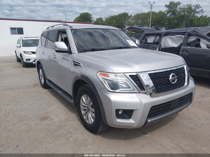2020 Nissan Armada VIN JN8AY2NC0LX518623 IAAI salvage auction — LEFT SIDE, Salvage Title, sold $5,300 on 2026-07-30 (photo 1)