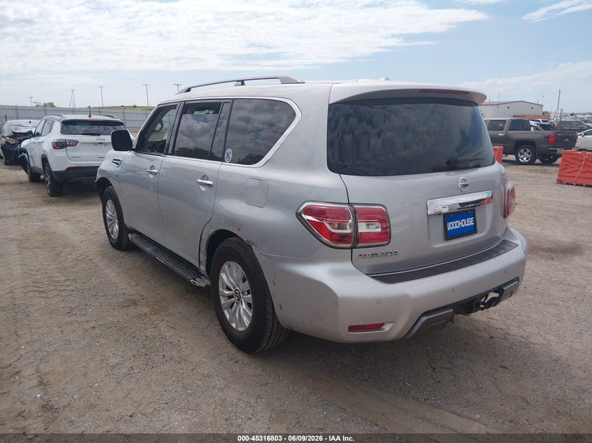 2020 Nissan Armada VIN JN8AY2NC0LX518623 IAAI salvage auction — LEFT SIDE, Salvage Title, sold $5,300 on 2026-07-30 (photo 3)