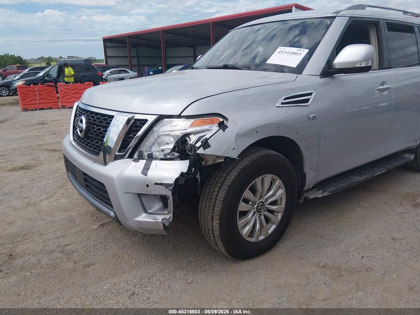 2020 Nissan Armada VIN JN8AY2NC0LX518623 IAAI salvage auction — LEFT SIDE, Salvage Title, sold $5,300 on 2026-07-30 (photo 6)