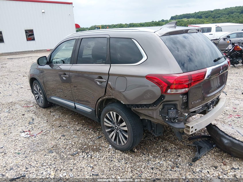 2019 Mitsubishi Outlander VIN JA4AD3A33KZ009044 IAAI salvage auction — REAR END, Salvage Title, sold $4,800 on 2026-07-09 (photo 3)