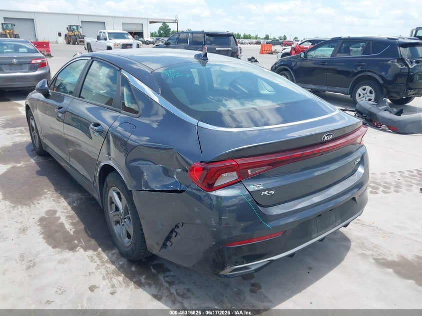 2021 Kia K5 VIN 5XXG14J22MG017681 IAAI salvage auction — LEFT & RIGHT, Original (Texas), sold $5,800 on 2026-07-29 (photo 3)